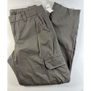 Gap Womens Cargo Size 6 Gray Pockets 100% Cotton Straight Gorpcore NEW‎